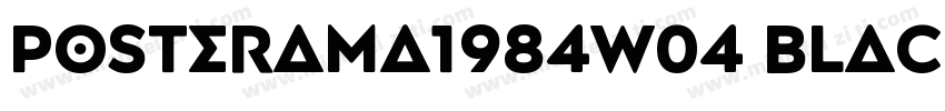 posterama1984w04 black字体转换